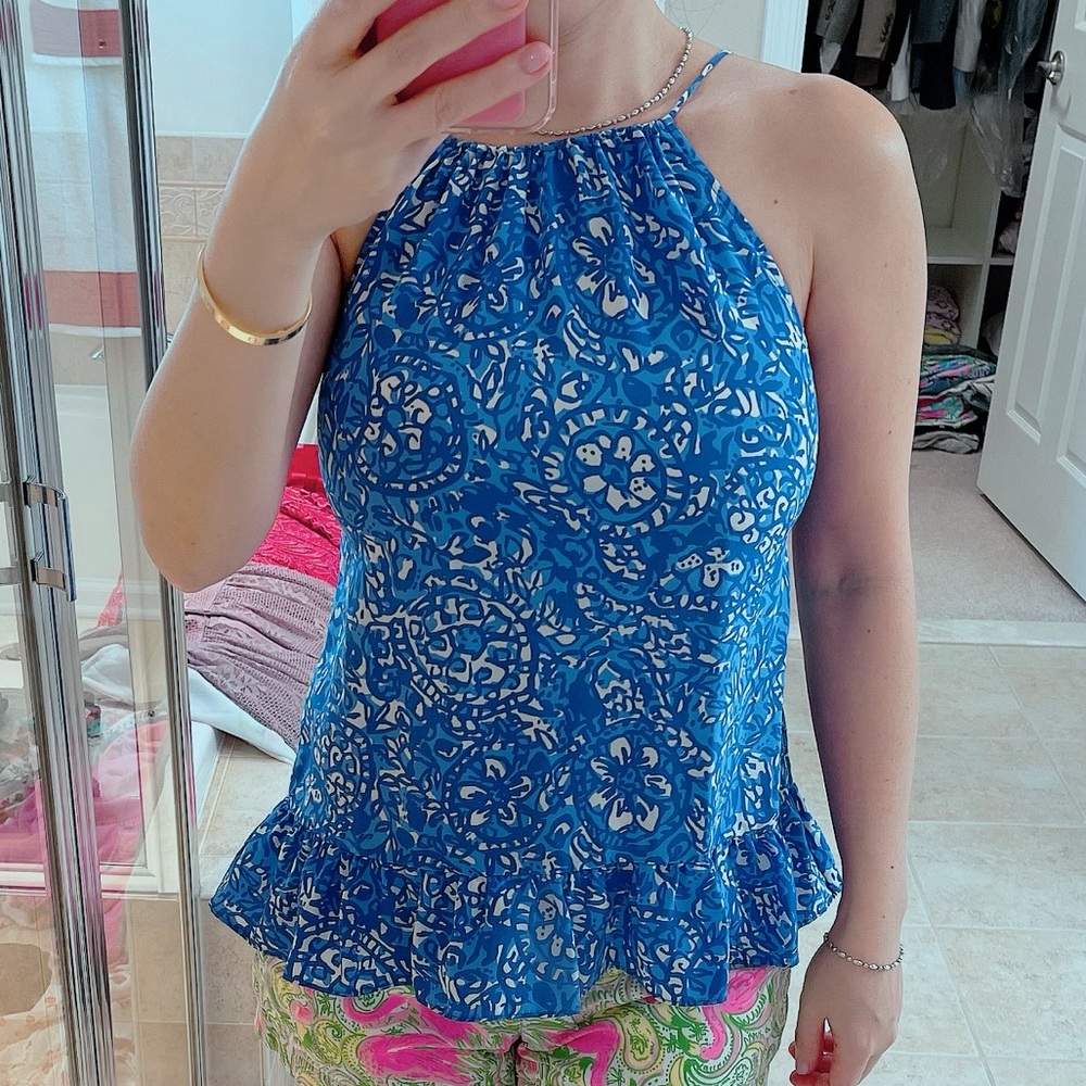 Lilly pulitzer blue top